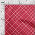 thumbnail image 1 of oneOone Viscose Jersey Fabric Check & Geometric Print Sewing Fabric BTY 60 Inch Wide, 1 of 5