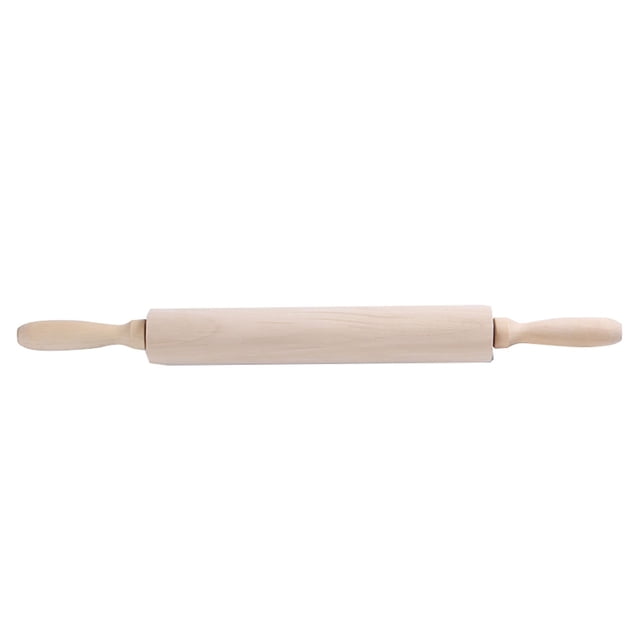 Rolling Pin 2 Hemu Wooden Roller with Movable Pressing Pin for Dumpling Skin and Baking – Durable Kitchen Tool for Smooth Even Dough