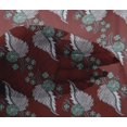thumbnail image 4 of oneOone Viscose Chiffon Fabric Leaves Block Decor Fabric Printed BTY 42 Inch Wide, 4 of 4