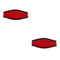 thumbnail image 3 of QualitChoice Housse de Sangle Rembourrée Ceinture de Protection pour Plongée Lunettes de Natation Sports Nautiques Coussin pour Extérieur sous-Marin Rouge 2Set, 3 of 6