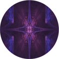 thumbnail image 1 of Ahgly Company Tapis d'Intérieur Lavable en Machine Carré Transitionnel Violet Profond, 3 Pieds Carré, 1 of 7