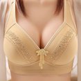 thumbnail image 1 of AherBiu Womens Plus Size Bras Large Bust Full Coverage Wireless High Supportive Bralette Solid Color Push up Bras, 1 of 7