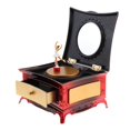 thumbnail image 2 of pitrice Boîte à Bijoux Musicale avec Tiroir à Bijoux Musical pour Filles Étui de Rangement pour Bijoux avec Fille Dansante Rouge, 2 of 9