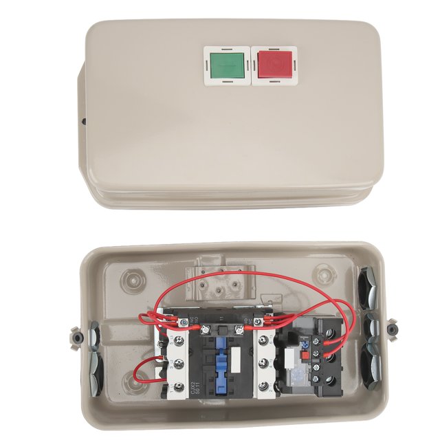 Magnetic Motor Starter, Waterproof 3 Phase 380/400V 1 Phase 220/230V Motor Control Starter for Replacement