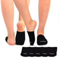 thumbnail image 1 of CHOK TeeHee Womens Seamless Toe Topper Liner Socks 5-Pack with Non-Skid Bottom, 1 of 6