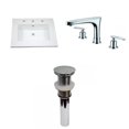 thumbnail image 1 of American Imaginations 25-in. W 3H8-in. Ceramic Top Set In White Color - Drain Incl. AI-33123, 1 of 9