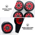 thumbnail image 4 of MasteelfCA 1 Set Double Row Roller Skates Wheel 95A Skates Wheel Line Wheel for Roller Skates, 4 of 7