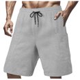 thumbnail image 1 of Styesk Mens Shorts Men Leisure Fashion Solid Color Loose And Comfortable Motion Straight-leg Work Clothes Shorts, 1 of 6