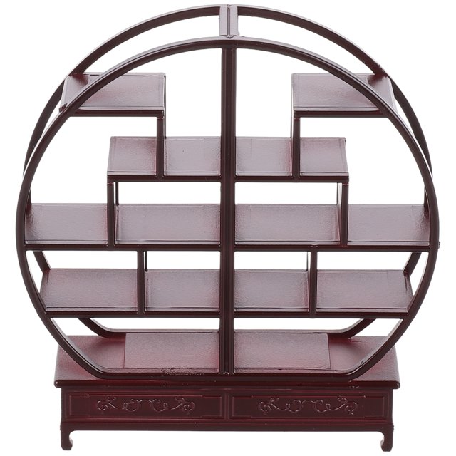 1Set Small Curio Cabinet 3.93X3.54X0.83In Abs Material Authentic Design For Diy Enthusiasts