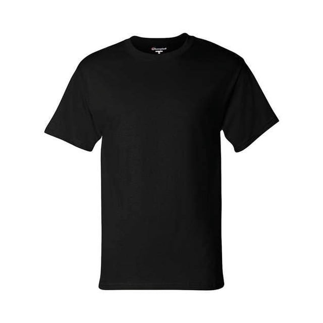 Champion Mens Basic Tee, 2XL, Black