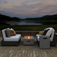 thumbnail image 4 of Gymax Table de Feu Rectangulaire Extérieure 42 Pieds' 50,000 BTU au Propane avec Couvercle, 4 of 10