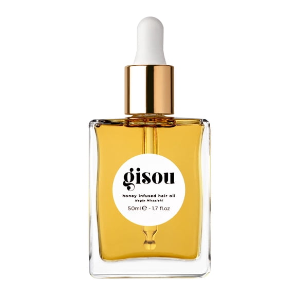 Gisou Huile Capillaire Infusée au Miel, Enrichie en Miel de Mirsalehi pour une Nutrition en Profondeur, Hydratation, Contrôle des Frisottis, Protection contre la Chaleur et Brillance des Cheveux, Huile Capillaire