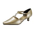 thumbnail image 1 of FLORAL Maribel Women's Wide Width Rhinestone Accent T-Strap Heels, 1 of 6