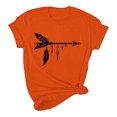 thumbnail image 4 of Dadaria Chemise Orange pour Femmes Hauts Manches Courtes T-Shirt Col Rond Attrape-Rêves d'Été Blouses TG, 4 of 6