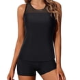 thumbnail image 2 of Women Tankini Swimsuit Tummy Control Top With Shorts Two Piece Bathing Suit, 2 of 6