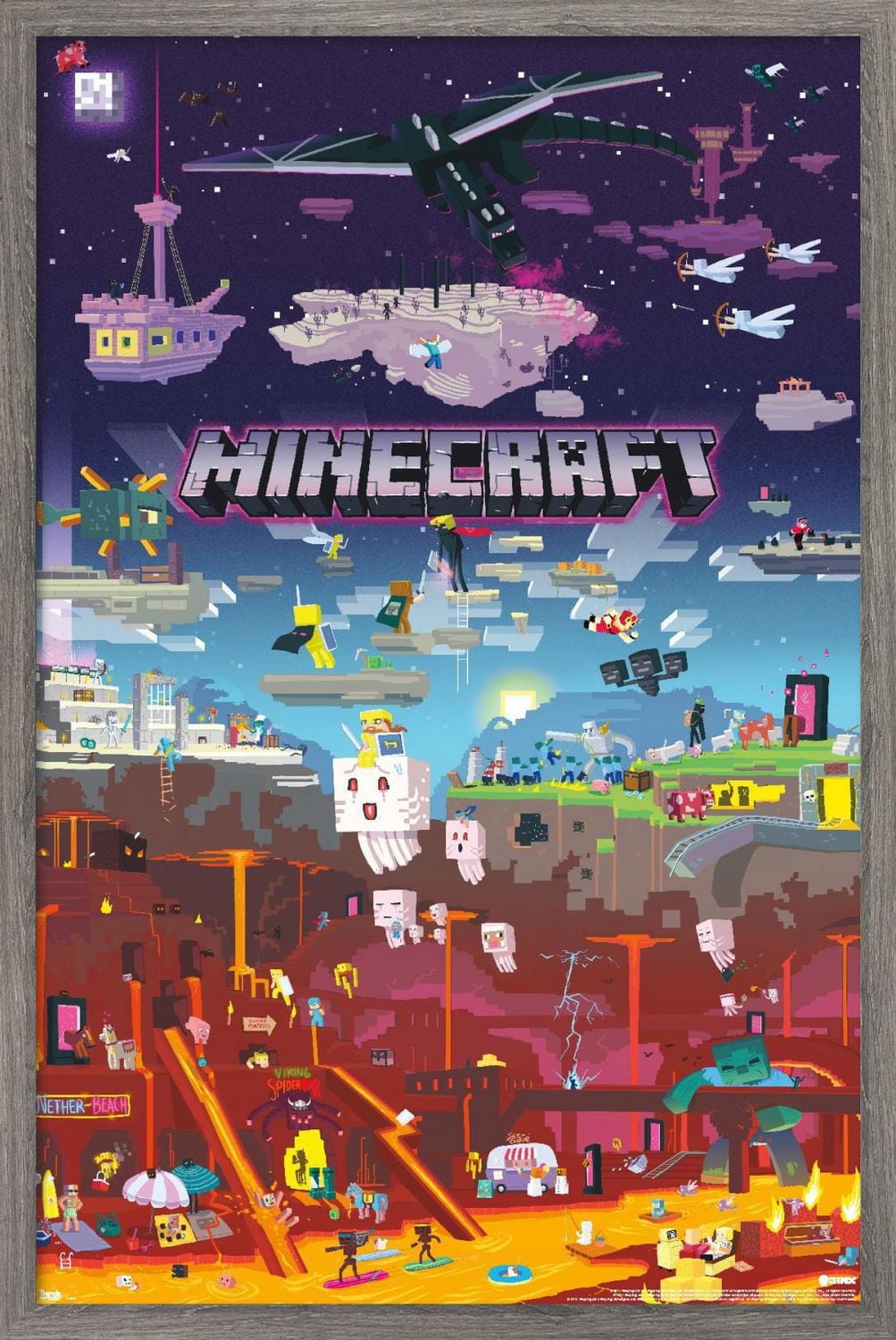 Minecraft - World Beyond Wall Poster