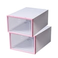 thumbnail image 3 of Chmadoxn Storage Trunks,Closet Organizers and Storage, Folding Storage Thickened Transparent Shoe Box Drawer Type Combination Shoe Storage Box Plastic Shoe Box,men Style shoe storage, 3 of 3