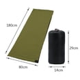 thumbnail image 2 of Soft Fleece Sleeping Bag Liner Business Backpacking Thermal Camping Weather Sleeping Blanket Dark Green, 2 of 9