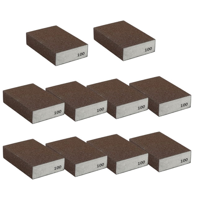 10 Pcs Sanding Sponge Blocks Wet & Dry Polishing Sandpaper Abrasive Foam Pad
