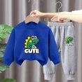 thumbnail image 3 of Pisexur Ensemble de Vêtements d'Automne pour Bébés Filles Garçons 2 Pcs Mode Décontractée Imprimé Mignon Manches Longues Col Rond Chandails en Molleton et Pantalons de Survêtement Ensemble de Survêtement pour Enfants Filles Garçons 3-8 Ans, 3 of 4