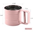 thumbnail image 2 of Amerteer Stainless Steel Flour Sieve Handheld Powder Flour Mesh Sifter, Flour Sifter with Hand Press Design,Kitchen Baking Tool for Baking-2 Cup, 2 of 6