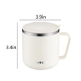 thumbnail image 3 of Wuztai Stainless Steel Coffee Mug with Lid, 400ML Double Insulated Travel Mug, Reusable Vacuum Insulated Tumbler for Hot Cold Drinks Home Camping, 3 of 7