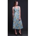 thumbnail image 5 of Bimba Robe Florale pour Femmes à Bretelles Spaghetti Col en V Midi Tenue de Plage-Moyenne, 5 of 5