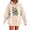 Beige, variant on Fashion Letter Print Hooded Sweatshirt Long Sleeve Pullover For Fall And Winter Knitted Hoodie Sweater for Women Tall Womens Hoodies Long Hoodie Jacket Women Woman Sweat Shirt Thick Sweatshirt White S