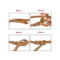 thumbnail image 4 of Unique Bargains Women's Adjustable Thin Braided Rope Faux Leather Belts, 4 of 5