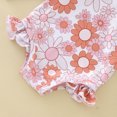 thumbnail image 3 of B91xZ Girls One Piece Swimsuit One Shoulder Ruffle Bathing Suit Adjustable Swimwear,Pink 18-24 Months, 3 of 5