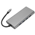 thumbnail image 4 of Station d'Accueil USB C, Adaptateur Multiport Charge Rapide USB 3.0 Port de Son 3.5mm Haute Résolution Interface Multimédia HD pour Ordinateurs Portables, 4 of 8