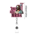 thumbnail image 3 of EGNMCR Home Decor, Room Decor, Wall Decor Automatic Retractable Badge Clip P lastic badge clip, 3 of 6