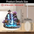 thumbnail image 3 of Rvkxad Fontaine d'Eau de Bureau Plate 2D, Ornement de Rocher Coulant avec Roue Feng Shui pour Salon, Fontaines de Table, Déco Zen, 3 of 6