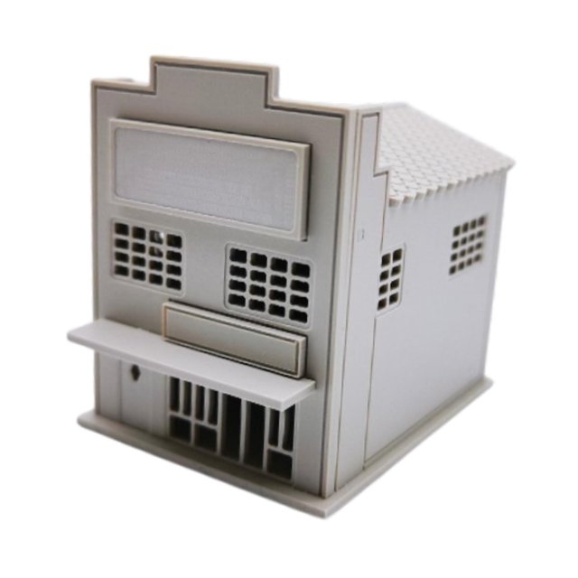 Xuanheng 1/87 Building Model Kits Layout Scenery for Model Railway Sand Table Diorama 8cmx10cmx9.1cm