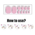 thumbnail image 4 of Toe Nail Sticker Full Wraps Polish Stickers Nail Art Stickers for Women Girls Nails Art Decorations type2, 4 of 9