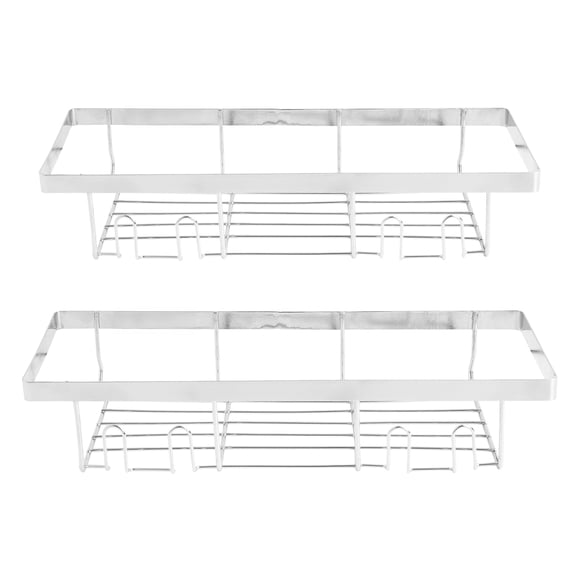 Era Aldo Wall Mount Shampoo Caddy, Bath Organizer, Adhesive, 2-pack, Chrome