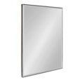 thumbnail image 1 of Kate and Laurel Rhodes Large Framed Decorative Rectangle Wall Mirror, 25x37 Dark Silver, 1 of 8