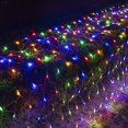 thumbnail image 1 of Estbridge Halloween/Christmas Net Lights Outdoor  6.6FT x 6.6FT 144 LED Fairy String Light with 8 Lighting Modes  Connectable Light for Garden Tree Bushes  Holiday Wedding Party Decoratio, 1 of 7
