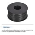 thumbnail image 3 of Uxcell 28AWG Stranded Wire Hookup 50M/164ft Black, Electrical Wire UL1007 Spool, 3 of 6