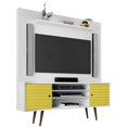 thumbnail image 1 of Manhattan Comfort Liberty 63" Wall Unit in White and Yellow, 1 of 9