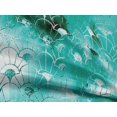 thumbnail image 4 of oneOone Rayon Turquoise Green Fabric Abstracts Sewing Material Print Fabric By The Yard 56 Inch Wide, 4 of 5