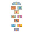 thumbnail image 1 of GUOOL Autocollant de Sol Chiffres Dessin Animé Marelle StyleC, 1 of 9