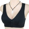 thumbnail image 3 of CHUANK Front Closure Bras for Women  Underwire Padded Plus Size Full Coverage Bras Beige 4XL, 3 of 4