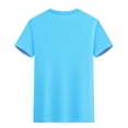 thumbnail image 4 of Dagugfen Hauts pour Hommes Été Manches Courtes Col Rond Léger Décontracté T-Shirts Basiques Couleur Unie, 4 of 6