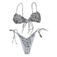 thumbnail image 3 of RKSTN Maillot de Bain pour Femmes Ensemble Bikini Mode Maillot de Bain Deux Pièces Rembourré Maillot de Bain Uni Tenue de Plage Mode Décontractée Maillot de Bain pour Femmes, 3 of 4