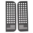 thumbnail image 2 of Car Rear Window Glass Trim, 2PCS Rear Door Window Decals Aluminum Alloy Glass Panel Cover Trim Fit For  JL Gladiator JT Unlimited 4 Door, 2 of 8