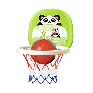 Panier de Basketball Intérieur Orange pour Tout-Petits Ensemble de Basketball Suspendu Mini Jouet de Basketball pour Enfants Jouet d'Entraînement Sportif Précoce 11.42X9.84X2.09 Pouces 0.81Lb