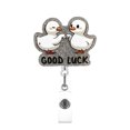thumbnail image 1 of Funny And Cute Badge Reel With Clip Closure For Doctors Teachers Students Workers Etc Cartoon Pattern Badge Workplace Induction Graduation, 1 of 3