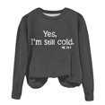 thumbnail image 4 of Mefallenssiah Chandail en Molleton Surdimensionné à Col Rond pour Filles Mode Enfants Manches Longues Chandail 1-12 Ans, 4 of 6