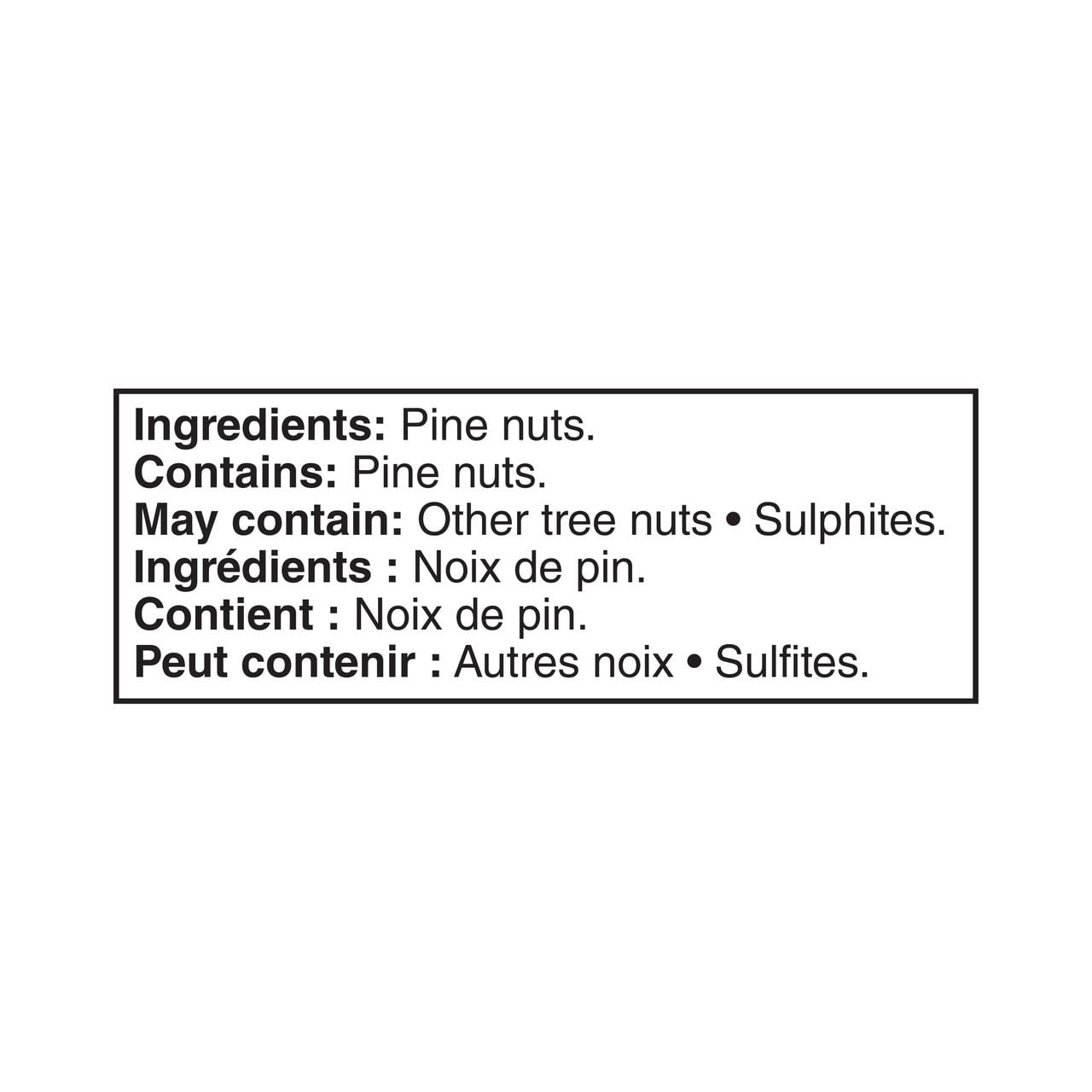 Noix de pin Great Value 100g